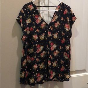 DR2 Floral Print Blouse XL